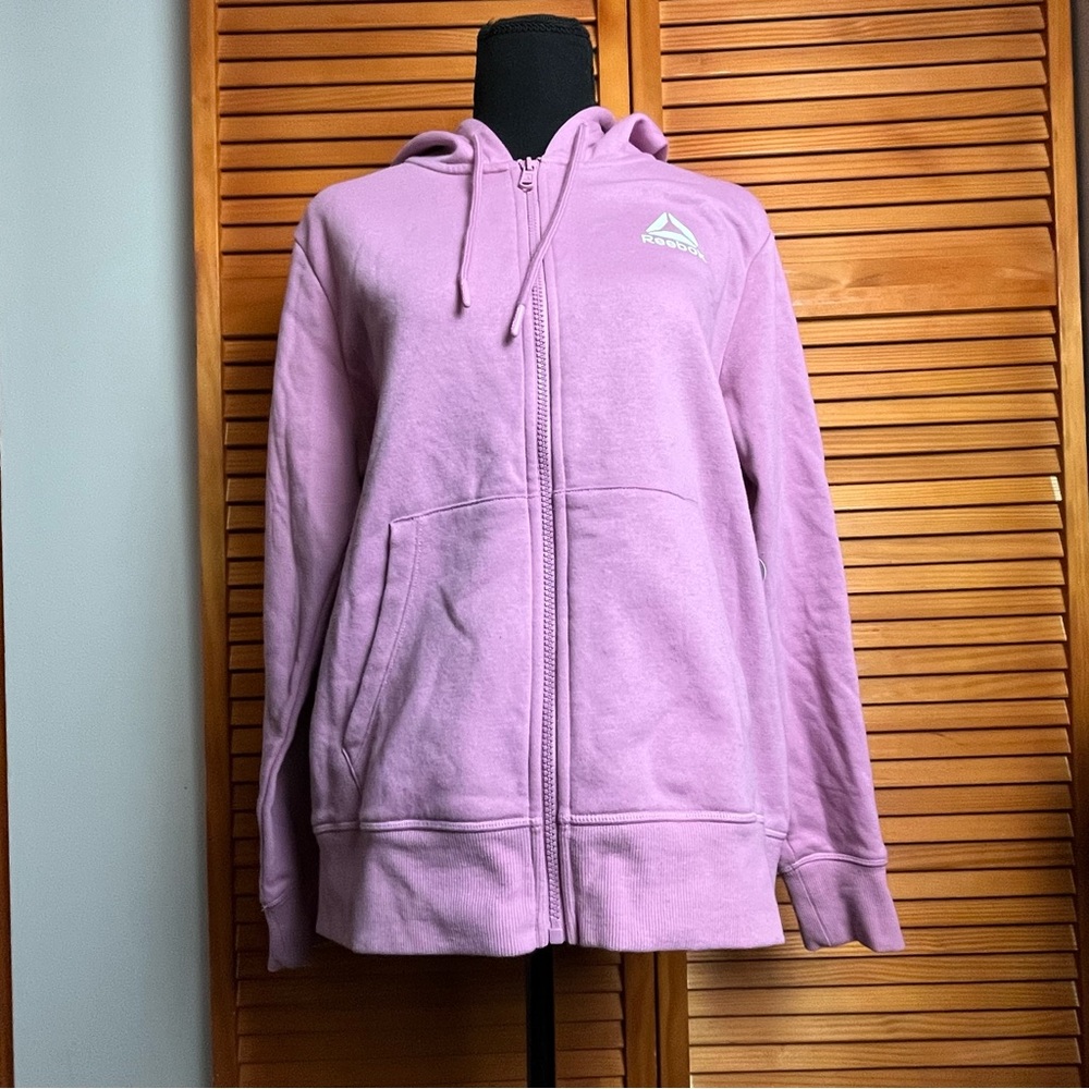 Reebok Women's Pink  Full-Zip Hoodie
